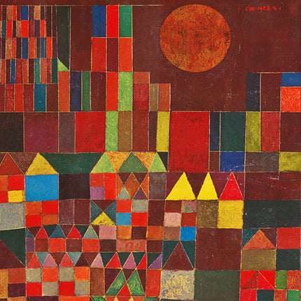 Vloerkleed 'Paul Klee Abstracte Impressies van een Kasteel'