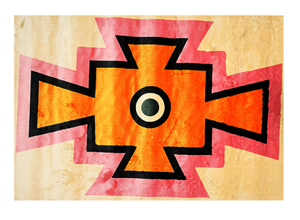 Vloerkleed 'Centraal punt'