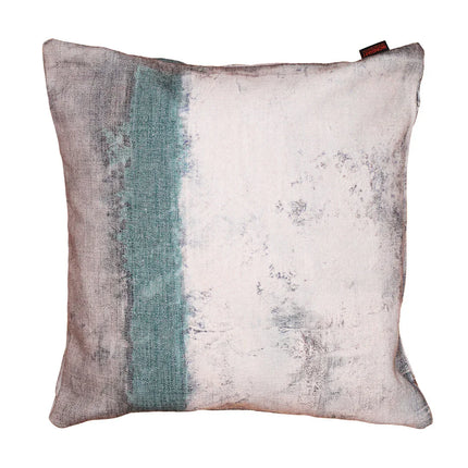 Sierkussen 'Abstract blauw en wit'
