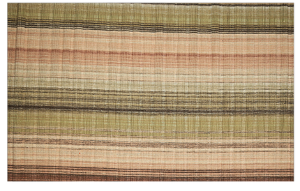 Vloerkleed ' Pastel tinten gestreept'