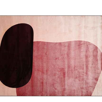 Vloerkleed 'abstract roze'