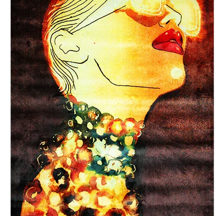 Vloerkleed 'Fashion vrouw'