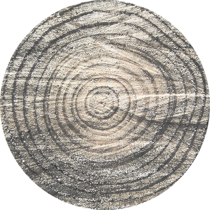 Vloerkleed 'Round grey'