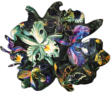 Vloerkleed 'Luxury bloemen'