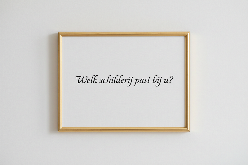 Welk schilderij past in uw interieur?