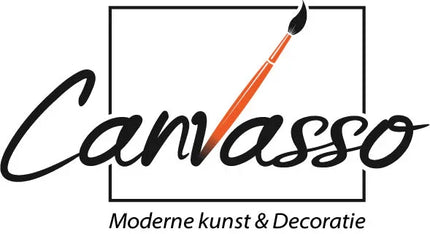 Moderne schildering van een vrouw omringd door groene bladeren, artistiek en decoratief