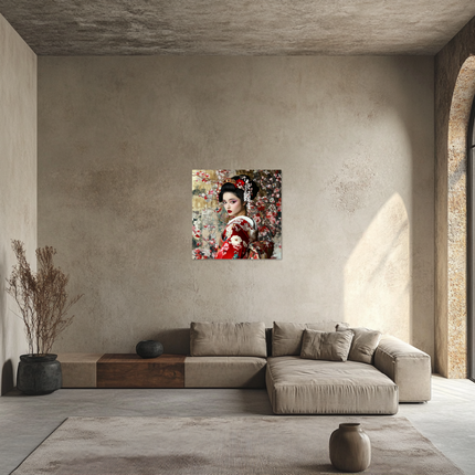 Schilderij ''Red Geisha''