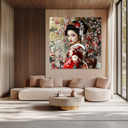 Schilderij ''Red Geisha''