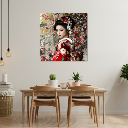 Schilderij ''Red Geisha''