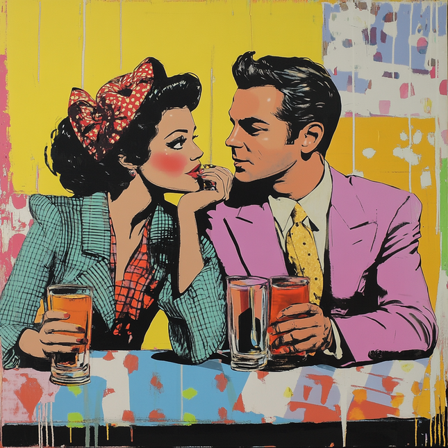 Schilderij 'Pop Love'