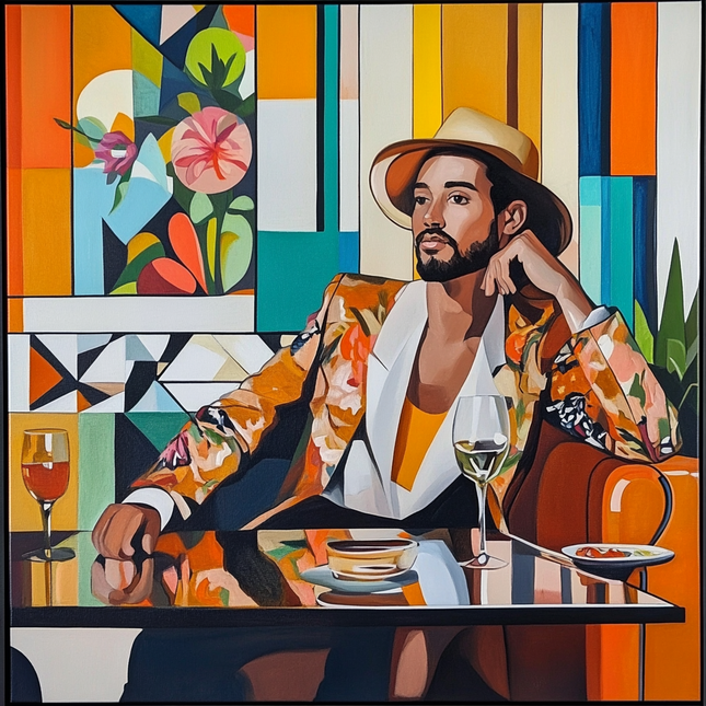 Schilderij 'Lazy luxe''