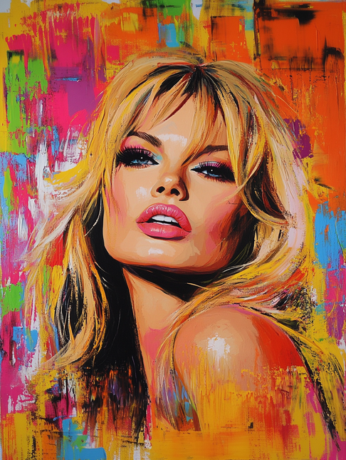 Aluart Schilderij ''Brigitte Bardot Popart''