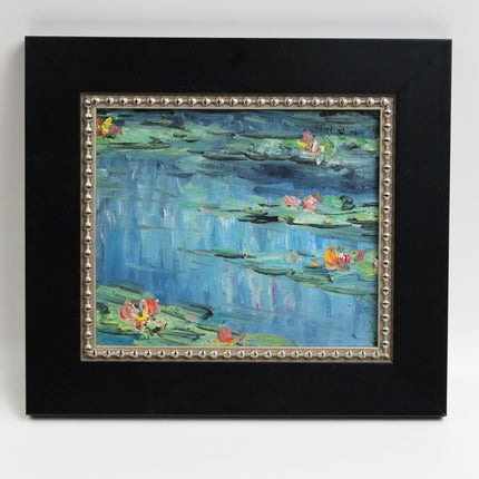 Handgeschilderd Schilderij 'Waterlelies'