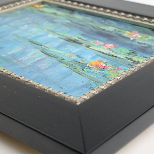 Handgeschilderd Schilderij 'Waterlelies'
