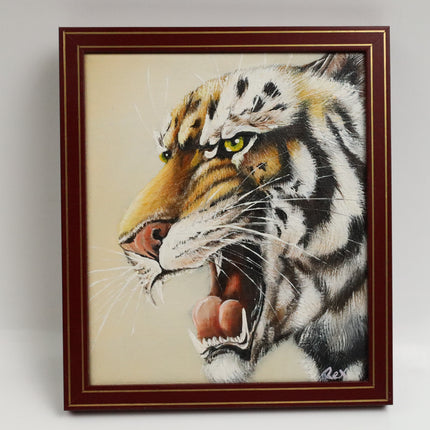 Handgeschilderd Schilderij 'Tijger'