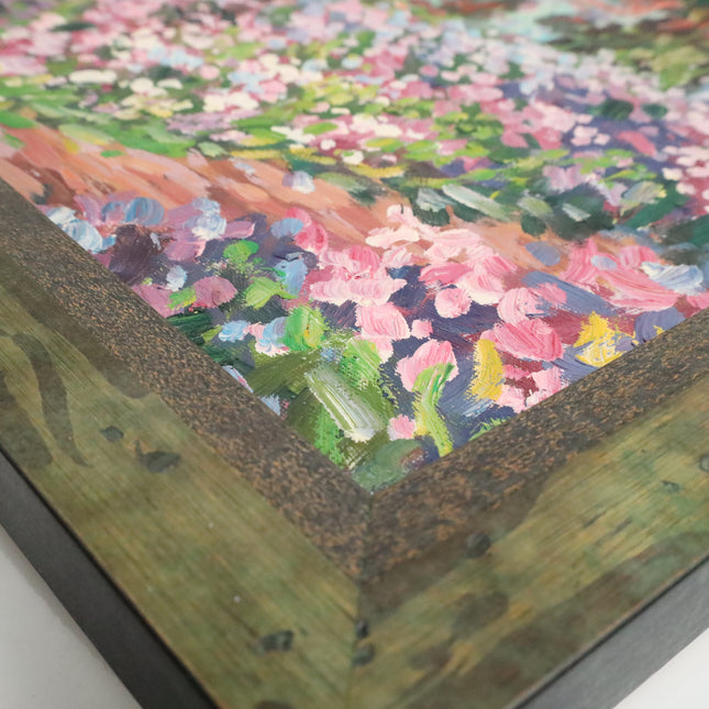 Handgeschilderd Schilderij 'Bloementuin'