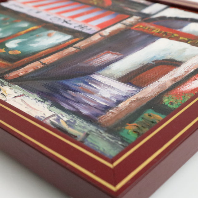 Handgeschilderd Schilderij 'Winkeltje'