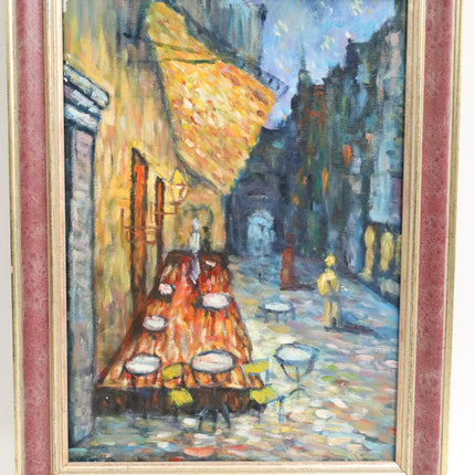 Handgeschilderd Schilderij 'Café'