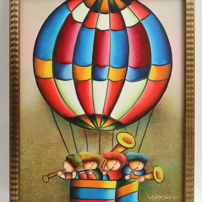 Handgeschilderd Schilderij 'Luchtballon'