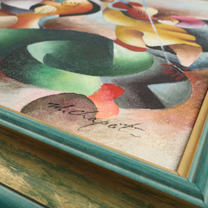 Handgeschilderd Schilderij 'Band'