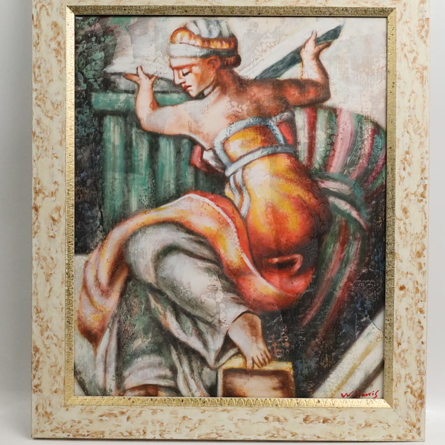 Handgeschilderd Schilderij 'Vrouw'