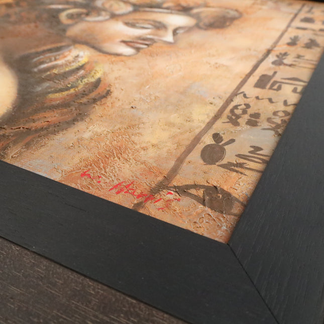 Handgeschilderd Schilderij 'Egyptische Vrouw'