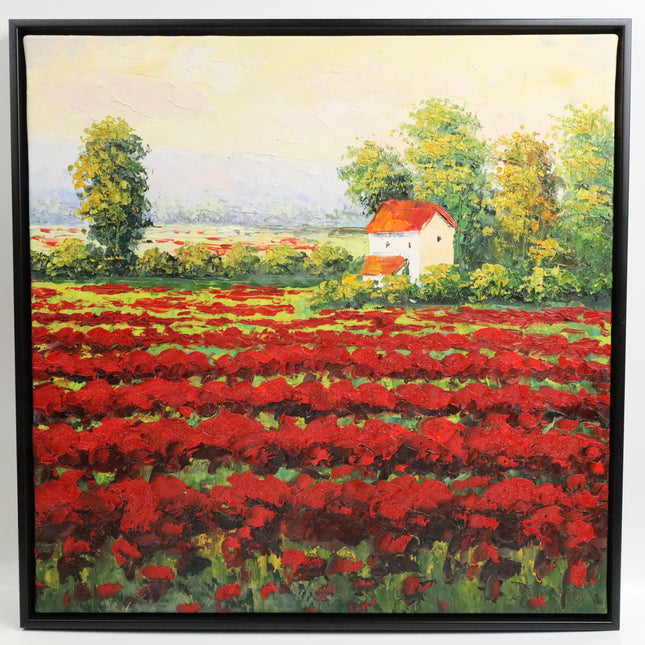 Handgeschilderd Schilderij 'Bloemenveld'