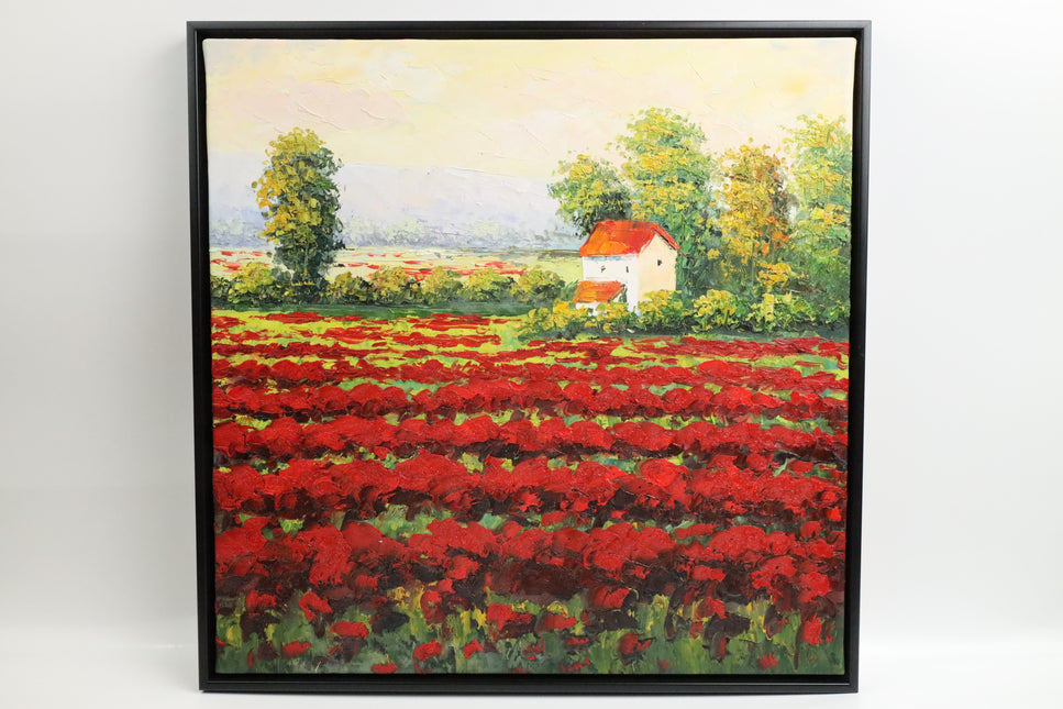 Handgeschilderd Schilderij 'Bloemenveld'