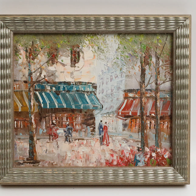 Handgeschilderd Schilderij 'Marktplein'