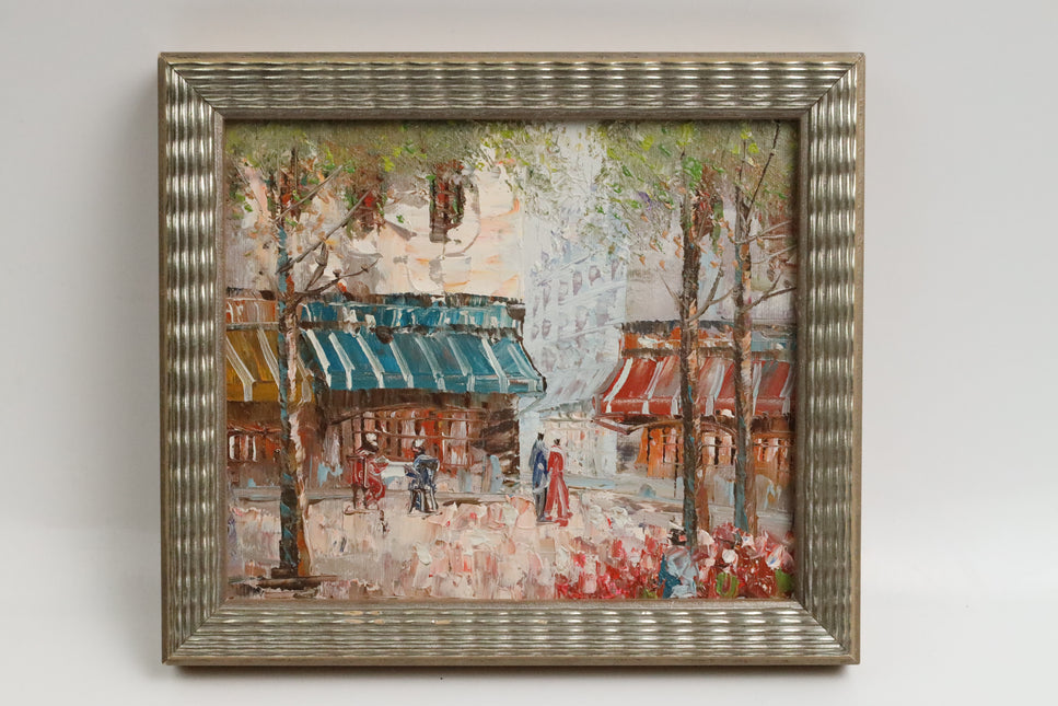 Handgeschilderd Schilderij 'Marktplein'