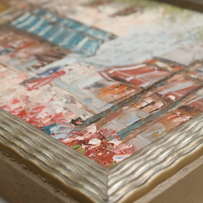 Handgeschilderd Schilderij 'Marktplein'