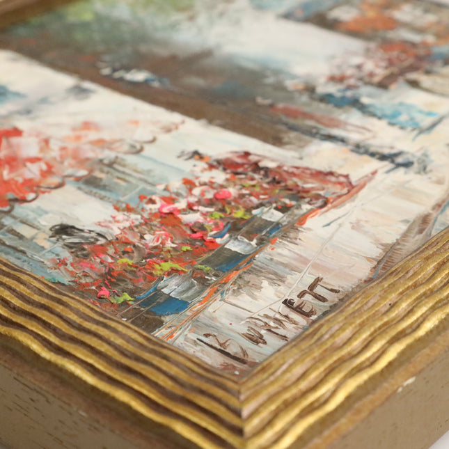Handgeschilderd Schilderij 'Winkelstraat'