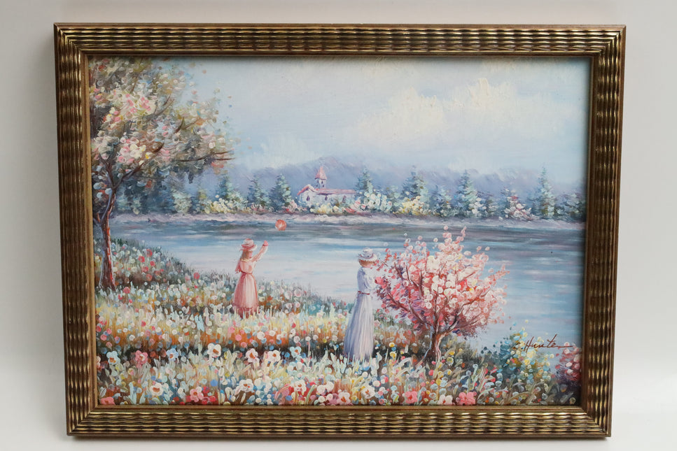 Handgeschilderd Schilderij 'Bloesemstruik'