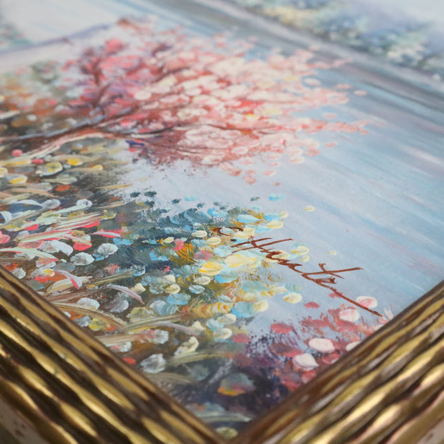 Handgeschilderd Schilderij 'Bloesemstruik'