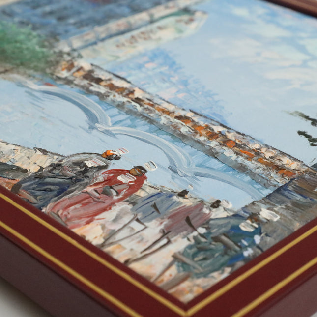 Handgeschilderd Schilderij 'Notre-Dame Kathedraal'
