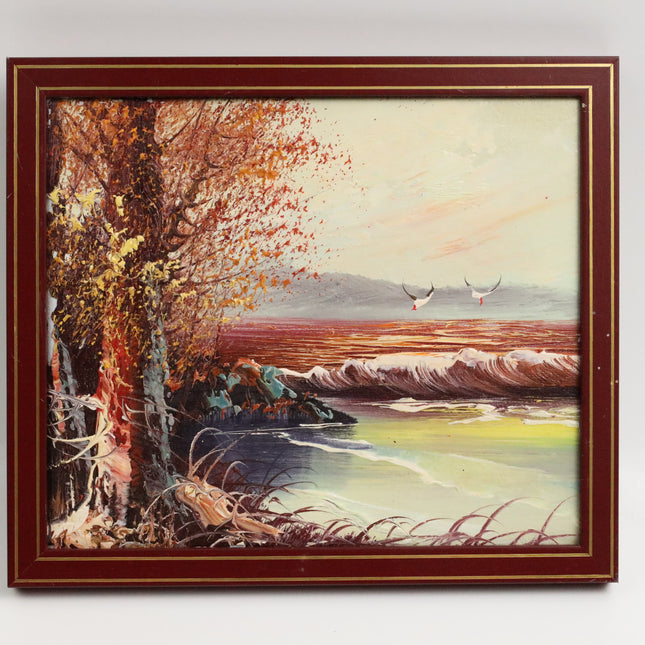 Handgeschilderd Schilderij 'Zeemeeuwen'
