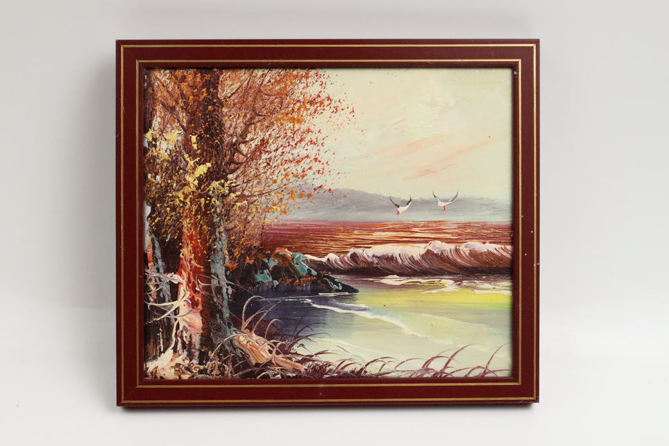 Handgeschilderd Schilderij 'Zeemeeuwen'