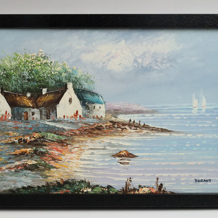 Handgeschilderd Schilderij 'De Kust'