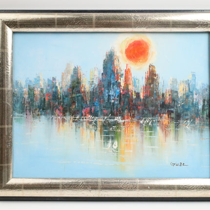 Handgeschilderd Schilderij 'Horizon'