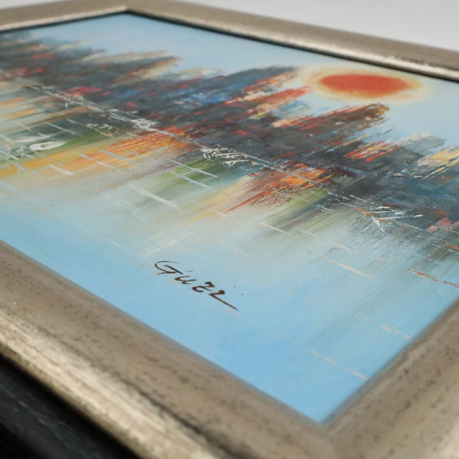 Handgeschilderd Schilderij 'Horizon'