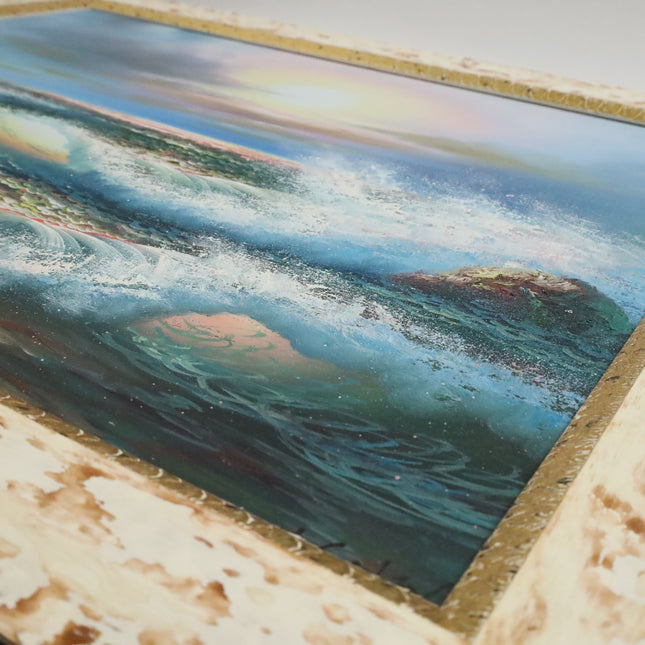 Handgeschilderd Schilderij 'Golven'