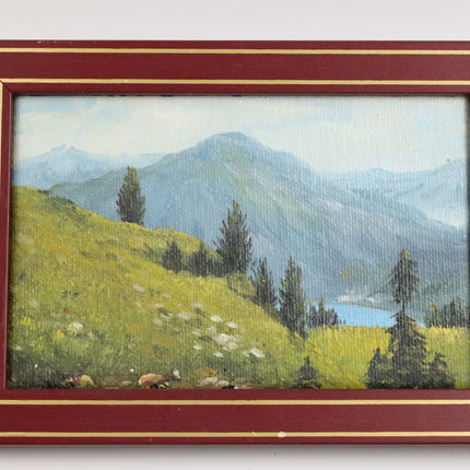 Handgeschilderd Schilderij 'Bergen'