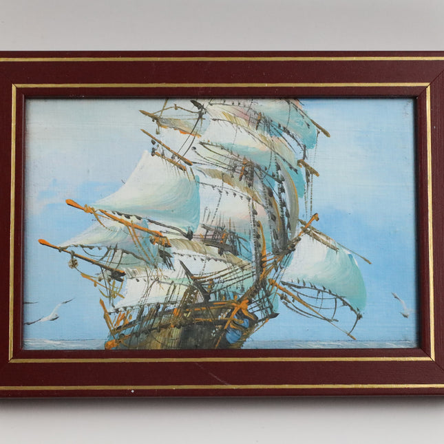 Handgeschilderd Schilderij 'Schip'