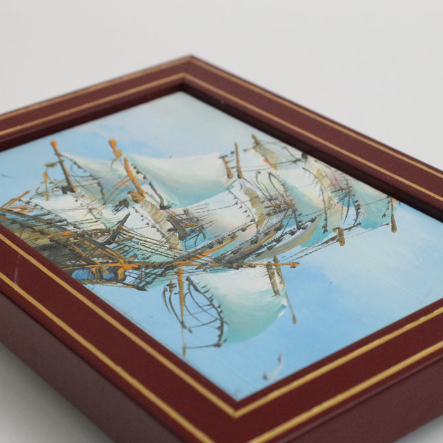 Handgeschilderd Schilderij 'Schip'