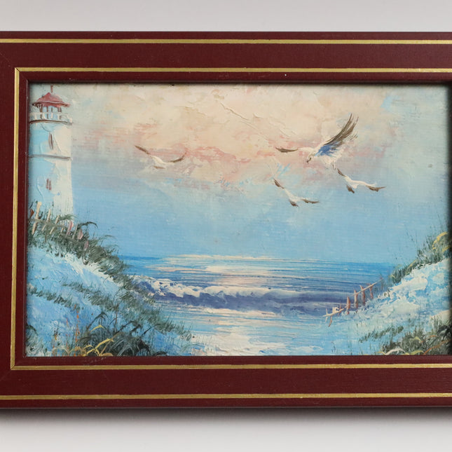 Handgeschilderd Schilderij 'Vuurtoren'