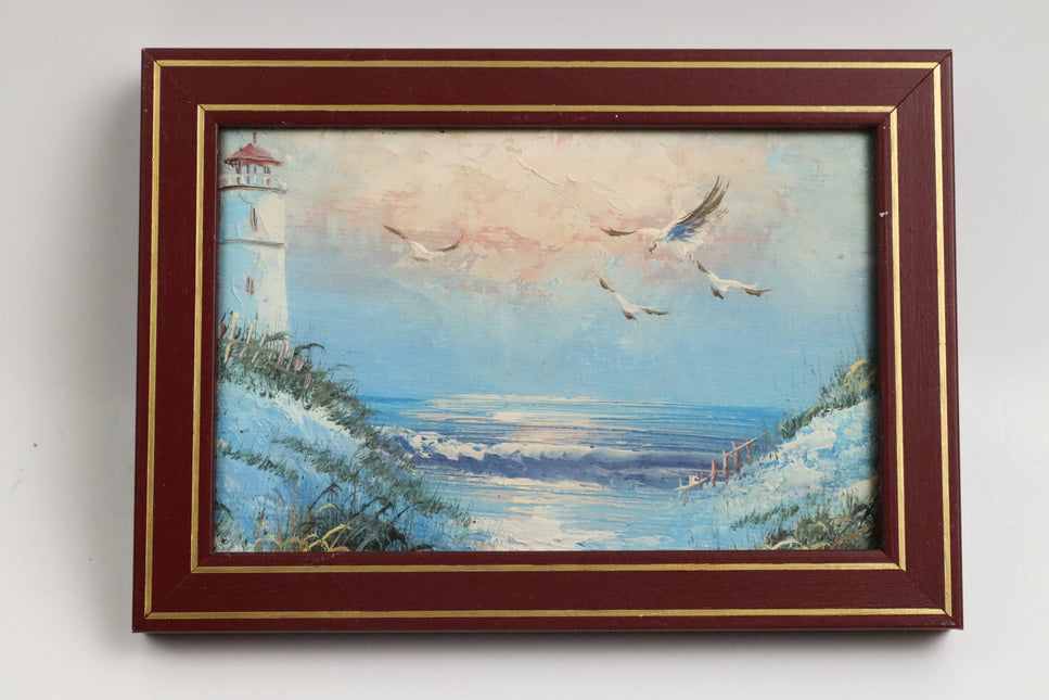 Handgeschilderd Schilderij 'Vuurtoren'