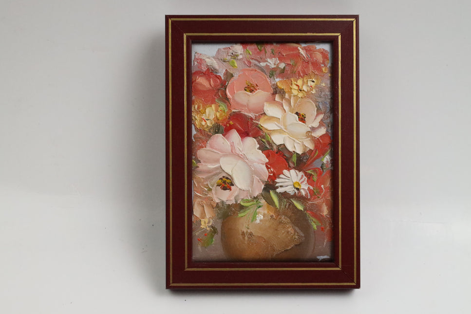 Handgeschilderd Schilderij 'Bloemenvaas'