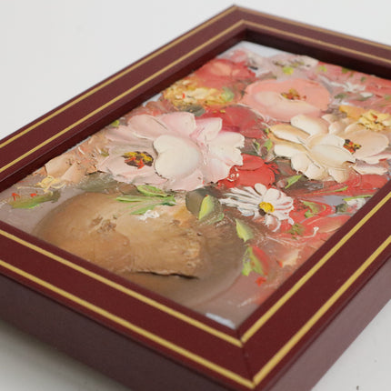 Handgeschilderd Schilderij 'Bloemenvaas'