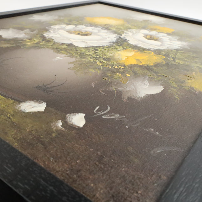 Handgeschilderd Schilderij 'Witte Bloemen'