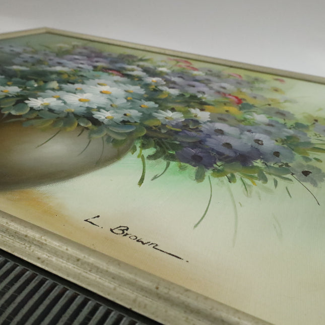 Handgeschilderd Schilderij 'Bloemenvaas'